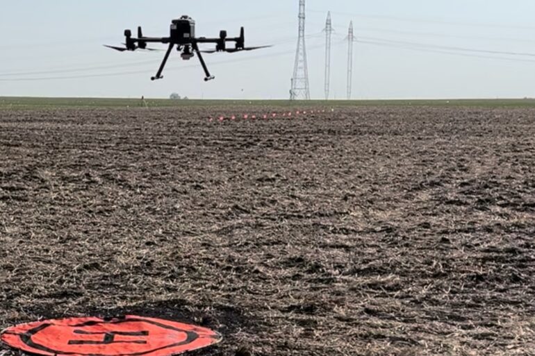 Drones map out mock missions over Innovation Farms