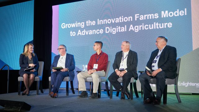 An Agriculture Enlightened 2023 panel discussed growing the Innovation Farms model and ways that robots can help control weeds.